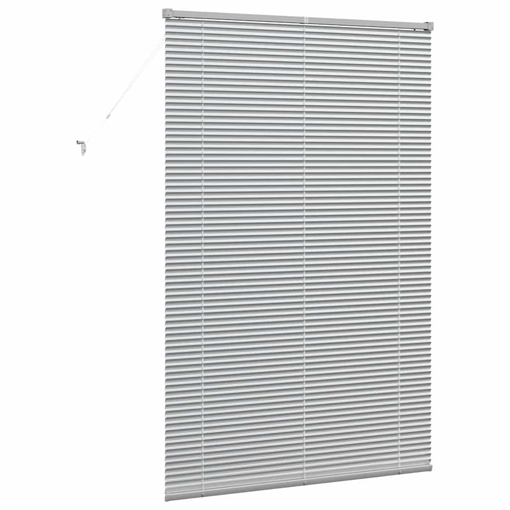 vidaXL Balkenjalousien Silber 175 x 120 cm Aluminium