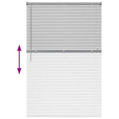 vidaXL Balkenjalousien Silber 175 x 120 cm Aluminium