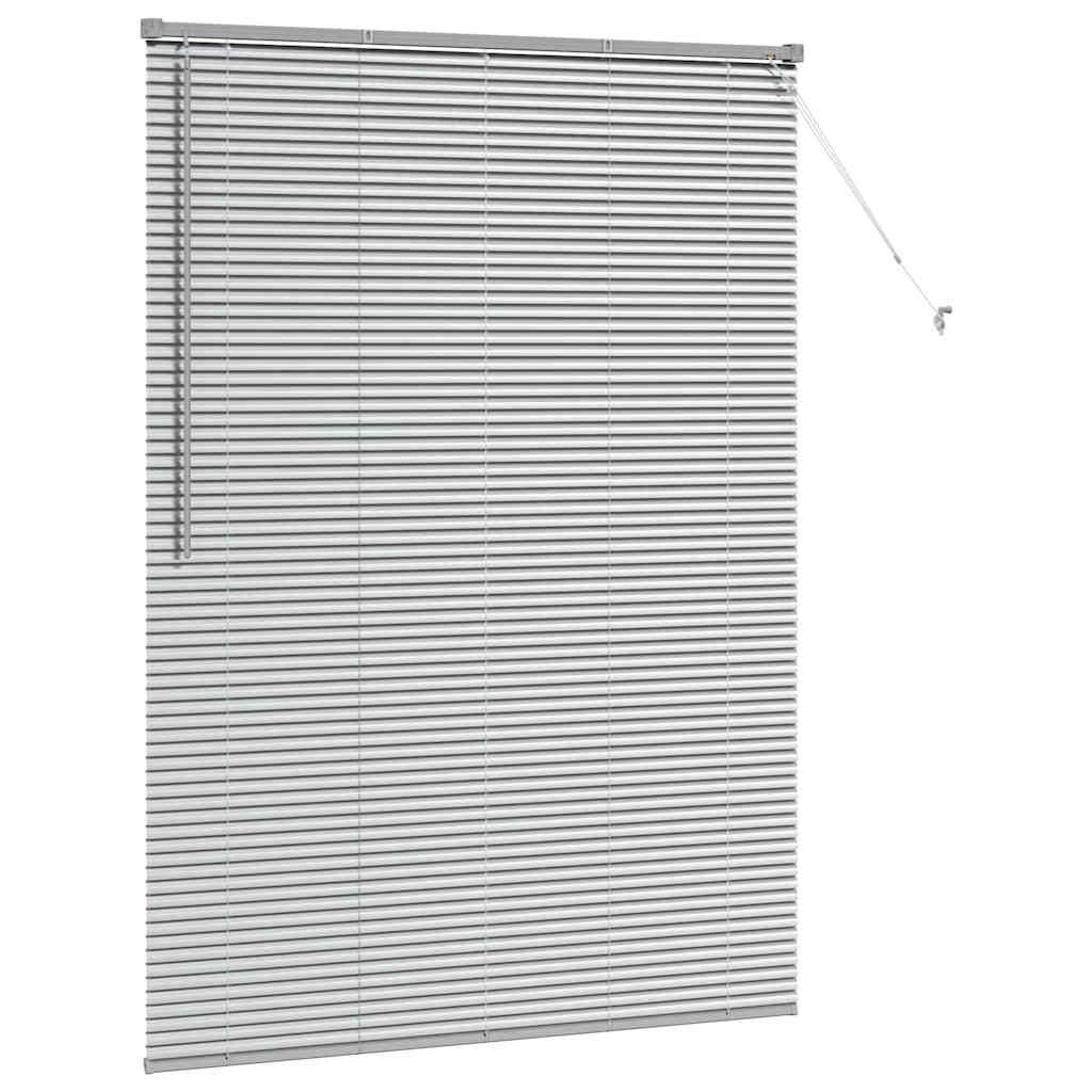 vidaXL Balkenjalousien Silber 175 x 130 cm Aluminium