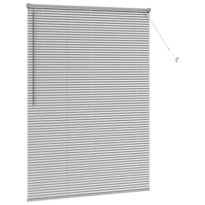 vidaXL Balkenjalousien Silber 175 x 130 cm Aluminium