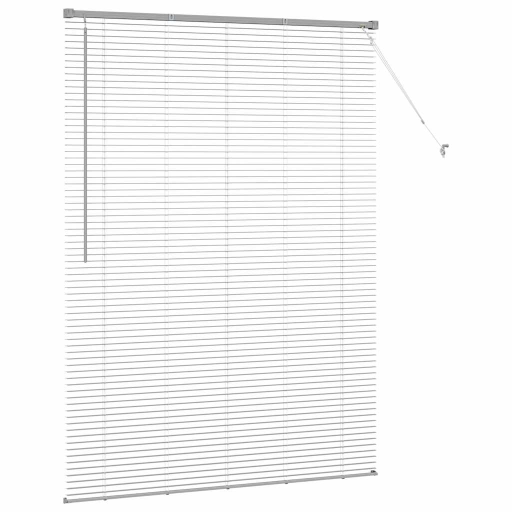 vidaXL Balkenjalousien Silber 175 x 130 cm Aluminium