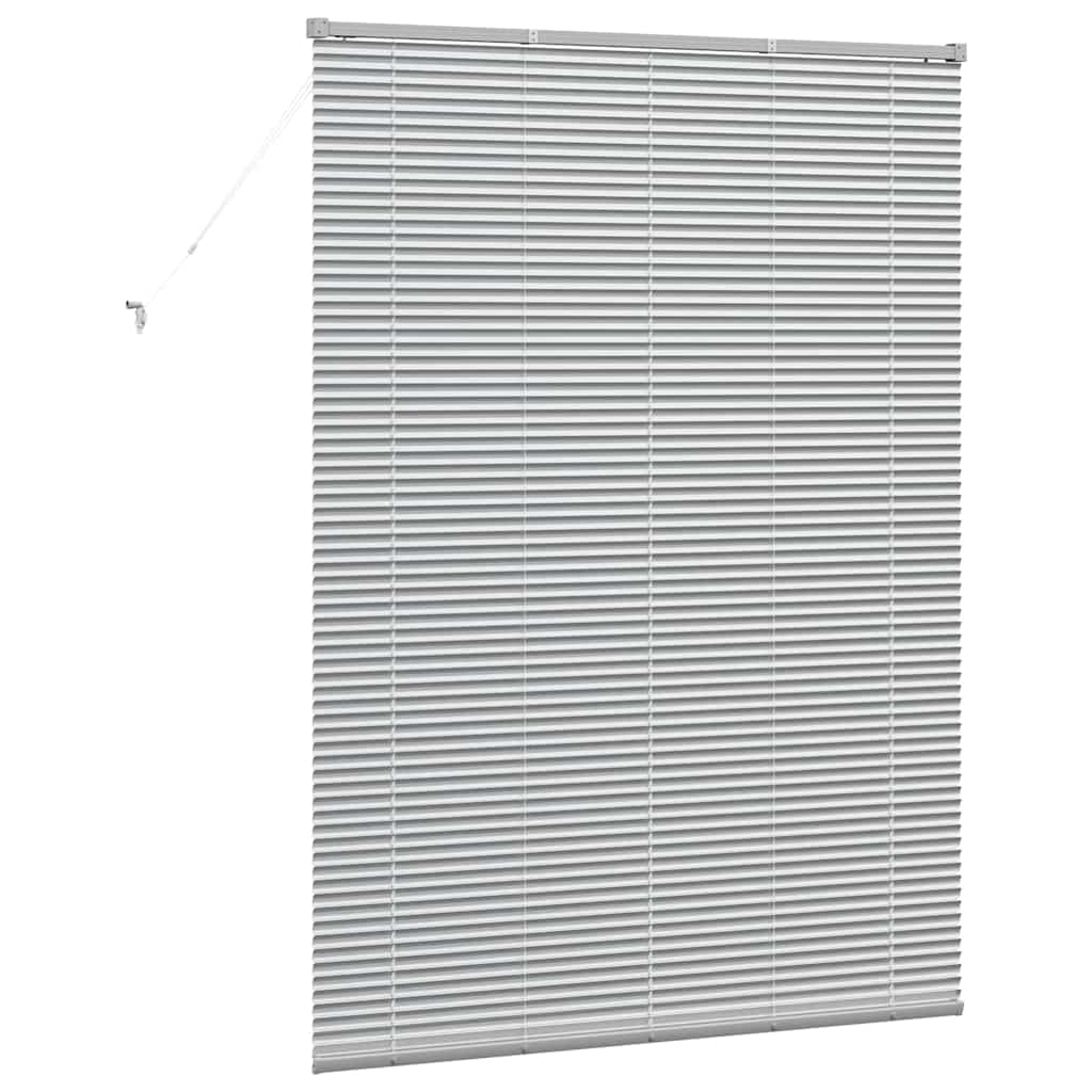 vidaXL Balkenjalousien Silber 175 x 130 cm Aluminium