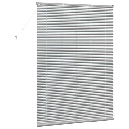 vidaXL Balkenjalousien Silber 175 x 130 cm Aluminium