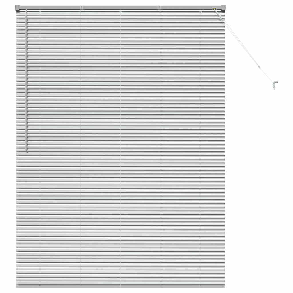 vidaXL Balkenjalousien Silber 175 x 130 cm Aluminium