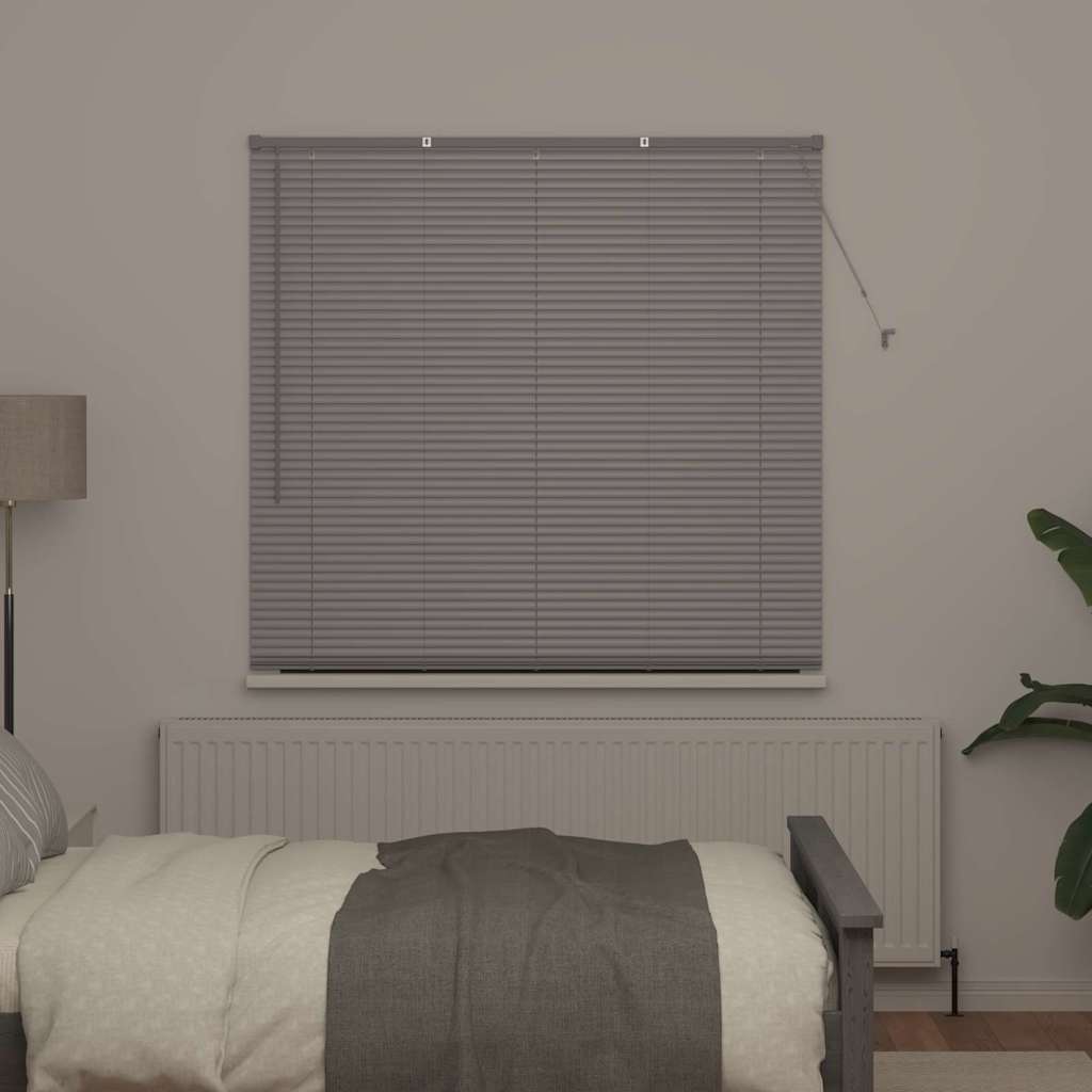 vidaXL Balkenjalousien Silber 175 x 140 cm Aluminium