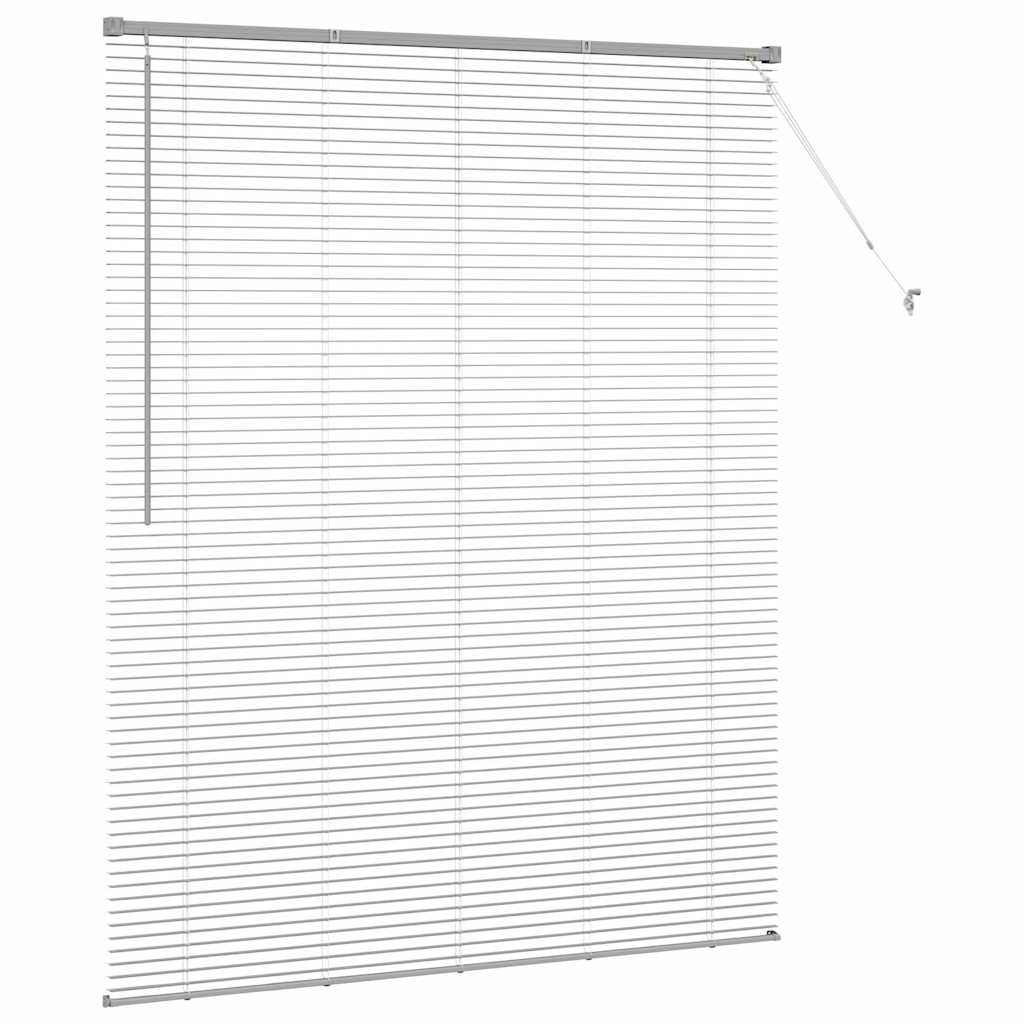 vidaXL Balkenjalousien Silber 175 x 140 cm Aluminium