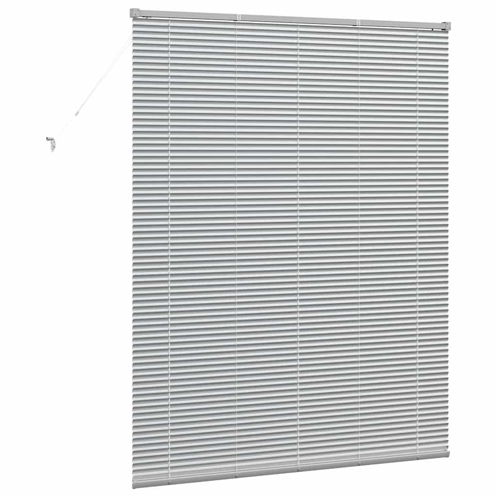 vidaXL Balkenjalousien Silber 175 x 140 cm Aluminium