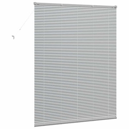 vidaXL Balkenjalousien Silber 175 x 140 cm Aluminium