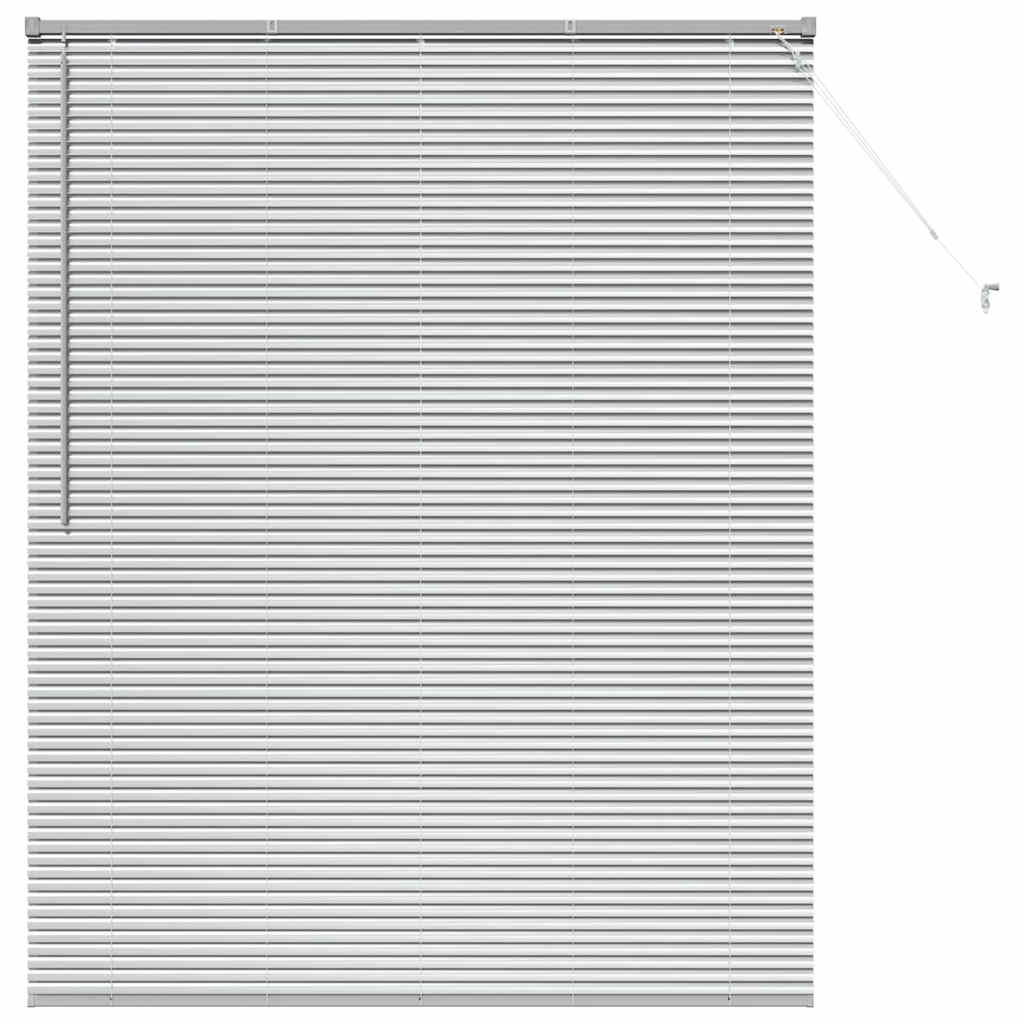 vidaXL Balkenjalousien Silber 175 x 145 cm Aluminium