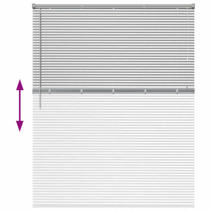 vidaXL Balkenjalousien Silber 175 x 145 cm Aluminium