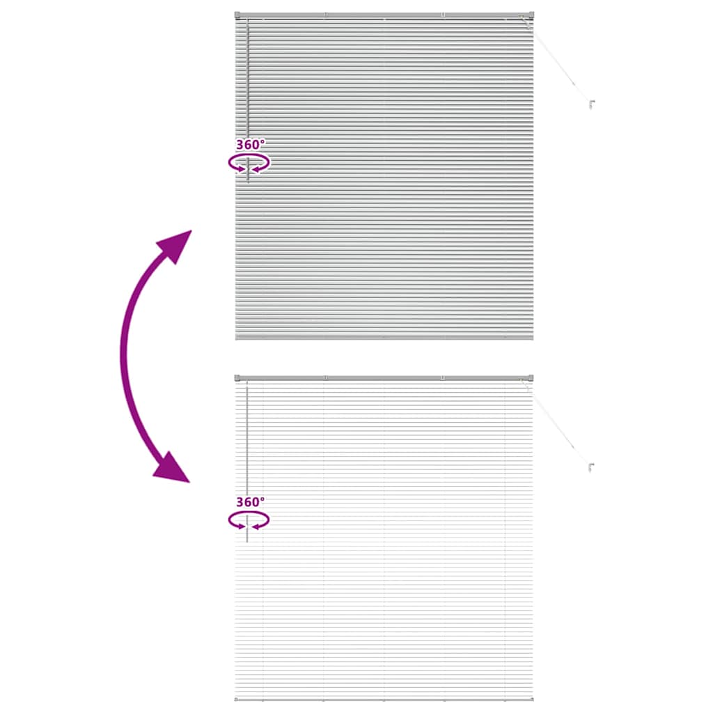 Balkenjalousien Silber 175 x 155 cm Aluminium