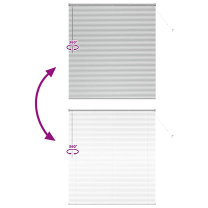 Balkenjalousien Silber 175 x 155 cm Aluminium