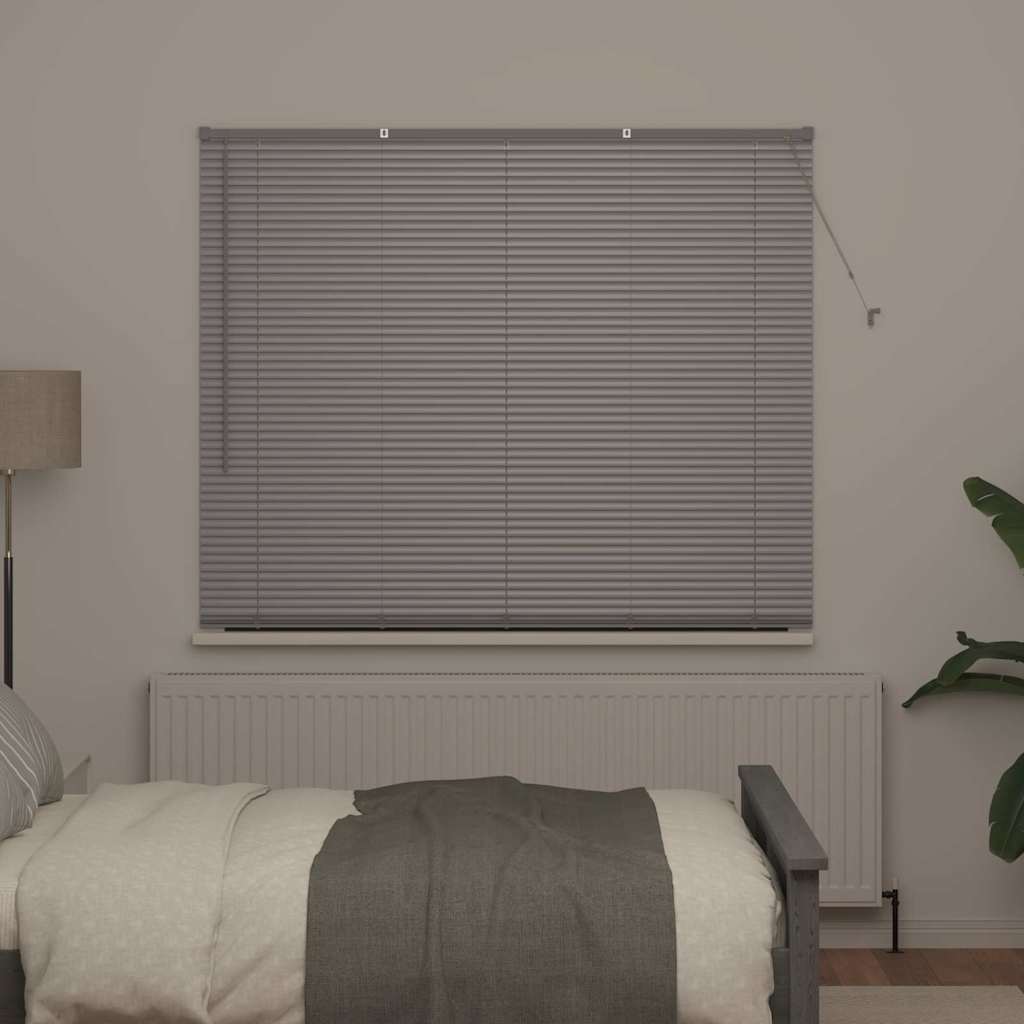 vidaXL Balkenjalousien Silber 175 x 160 cm Aluminium