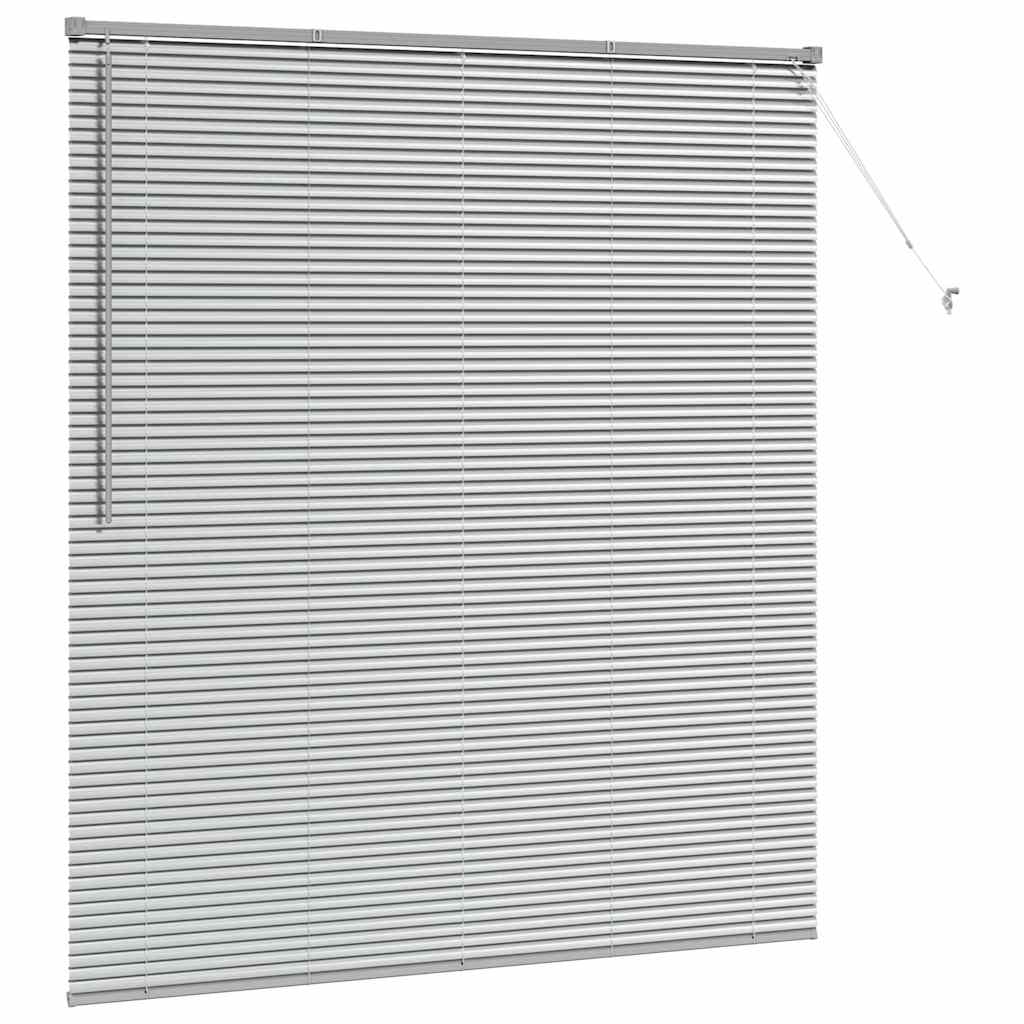 vidaXL Balkenjalousien Silber 175 x 160 cm Aluminium