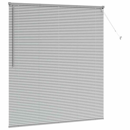 vidaXL Balkenjalousien Silber 175 x 160 cm Aluminium