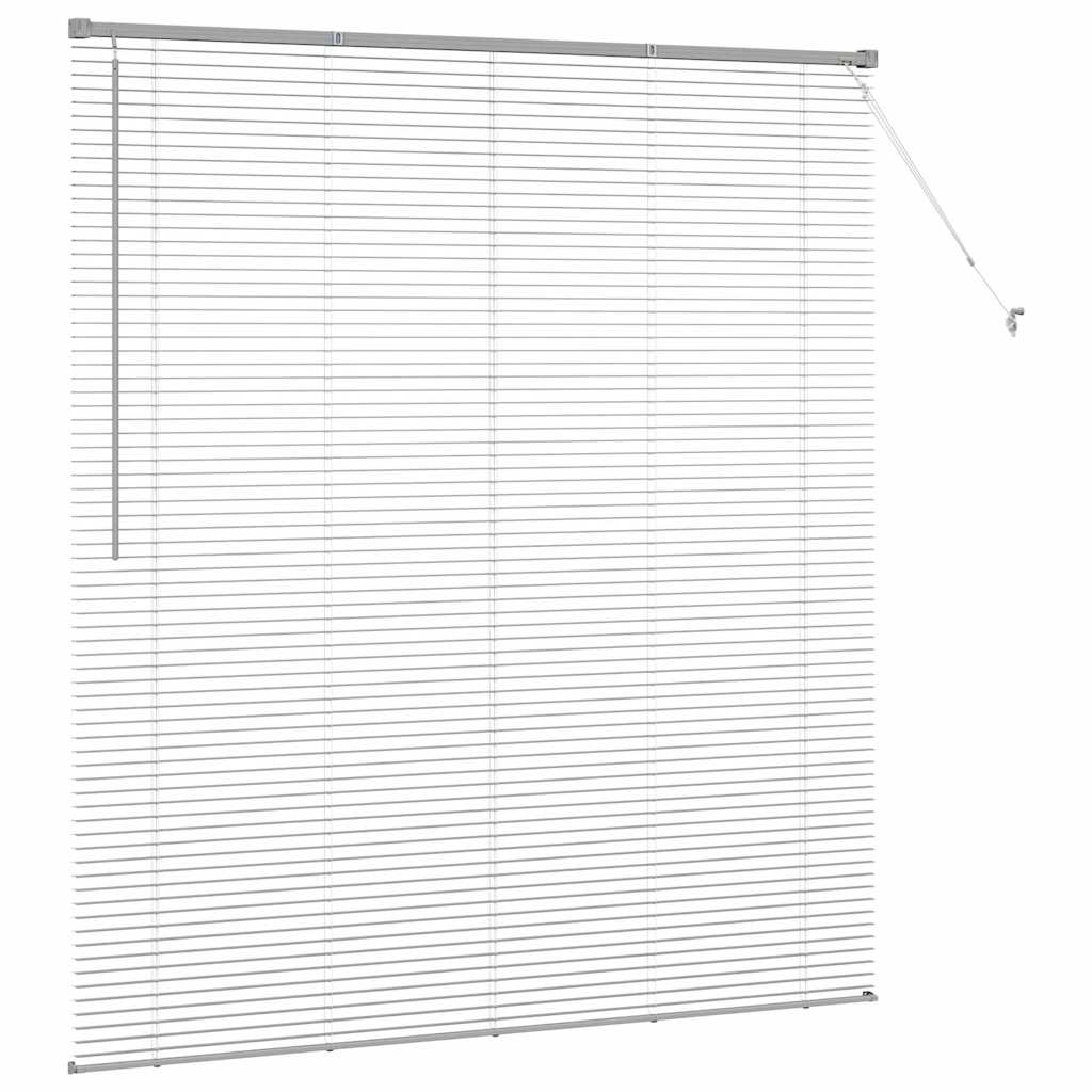vidaXL Balkenjalousien Silber 175 x 160 cm Aluminium