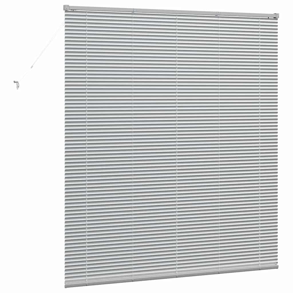 vidaXL Balkenjalousien Silber 175 x 160 cm Aluminium