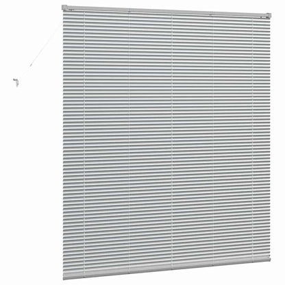 vidaXL Balkenjalousien Silber 175 x 160 cm Aluminium