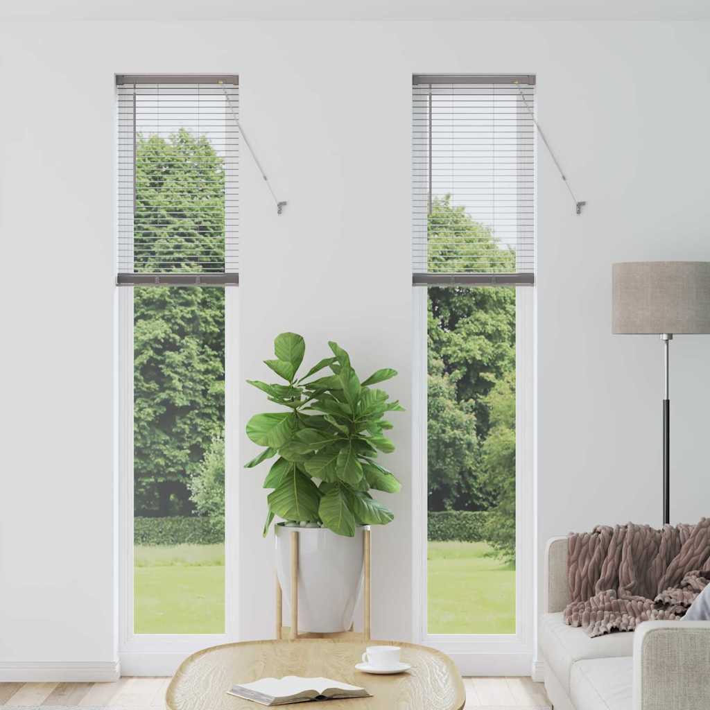 vidaXL Balkenjalousien Silber 220 x 40 cm Aluminium