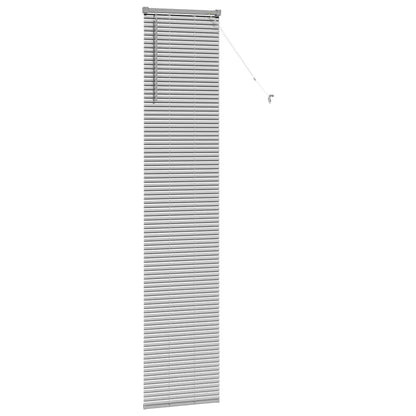 vidaXL Balkenjalousien Silber 220 x 45 cm Aluminium