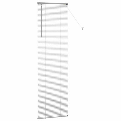 vidaXL Balkenjalousien Silber 220 x 55 cm Aluminium