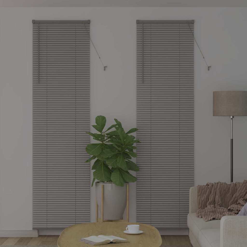 vidaXL Balkenjalousien Silber 220 x 60 cm Aluminium