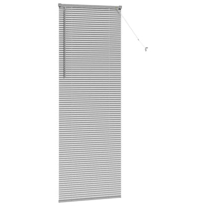 vidaXL Balkenjalousien Silber 220 x 70 cm Aluminium