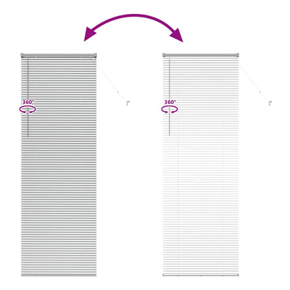 Balkenjalousien Silber 220 x 80 cm Aluminium