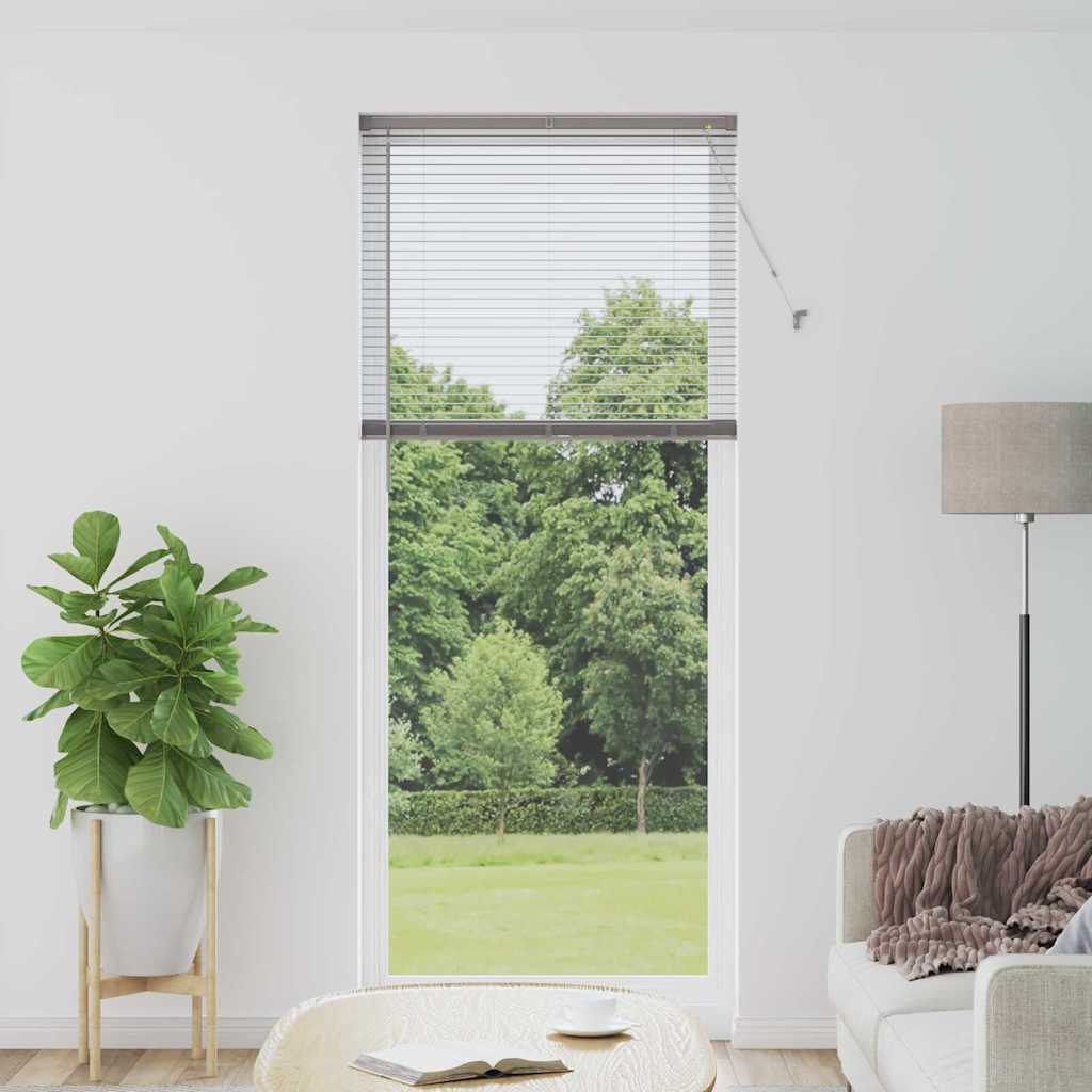 vidaXL Balkenjalousien Silber 220 x 85 cm Aluminium