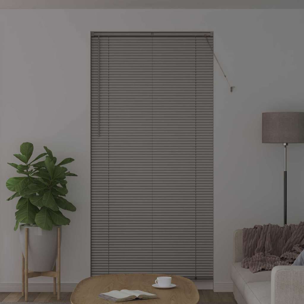 vidaXL Balkenjalousien Silber 220 x 100 cm Aluminium