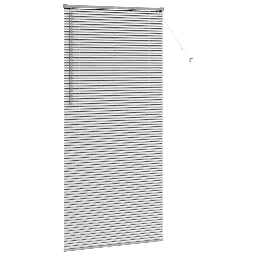 vidaXL Balkenjalousien Silber 220 x 100 cm Aluminium