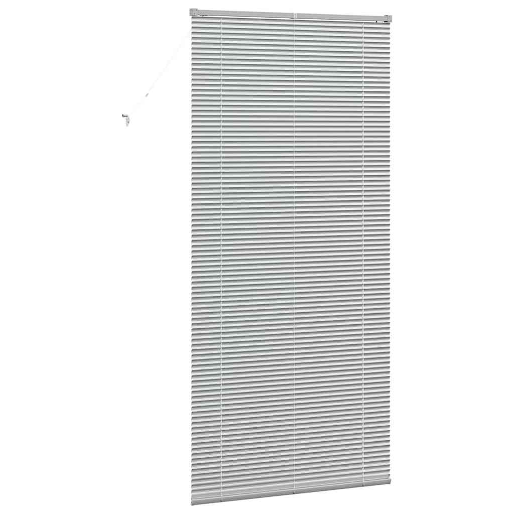 vidaXL Balkenjalousien Silber 220 x 100 cm Aluminium