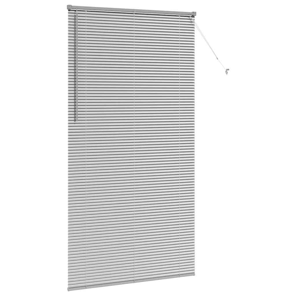 vidaXL Balkenjalousien Silber 220 x 120 cm Aluminium