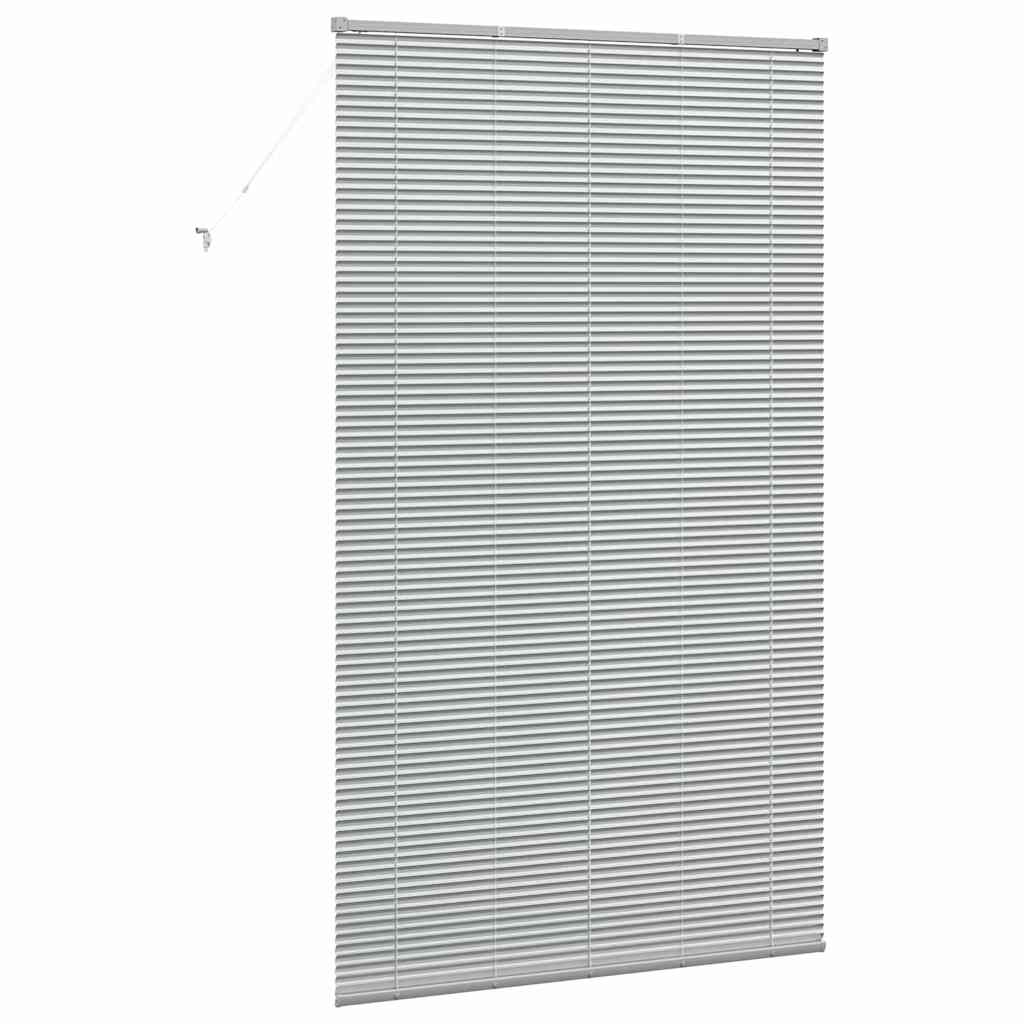 vidaXL Balkenjalousien Silber 220 x 130 cm Aluminium