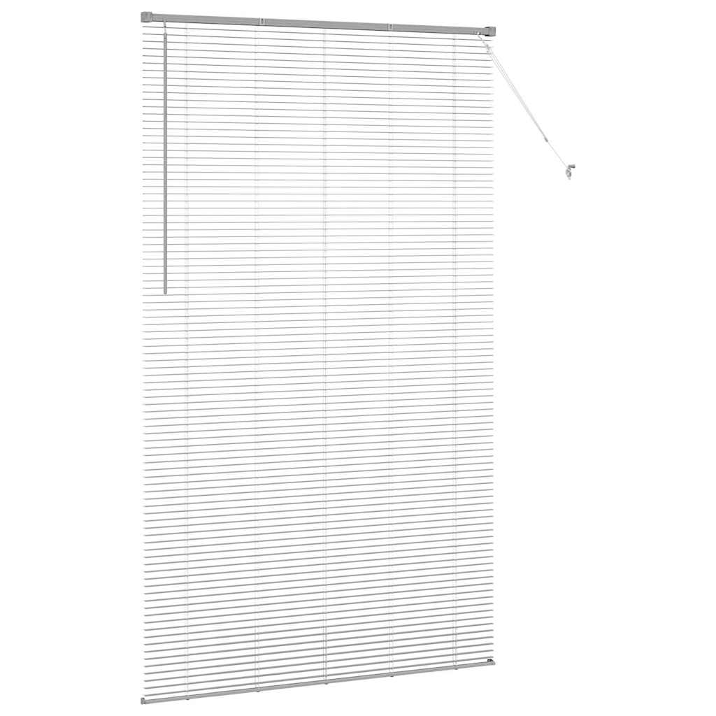 vidaXL Balkenjalousien Silber 220 x 135 cm Aluminium