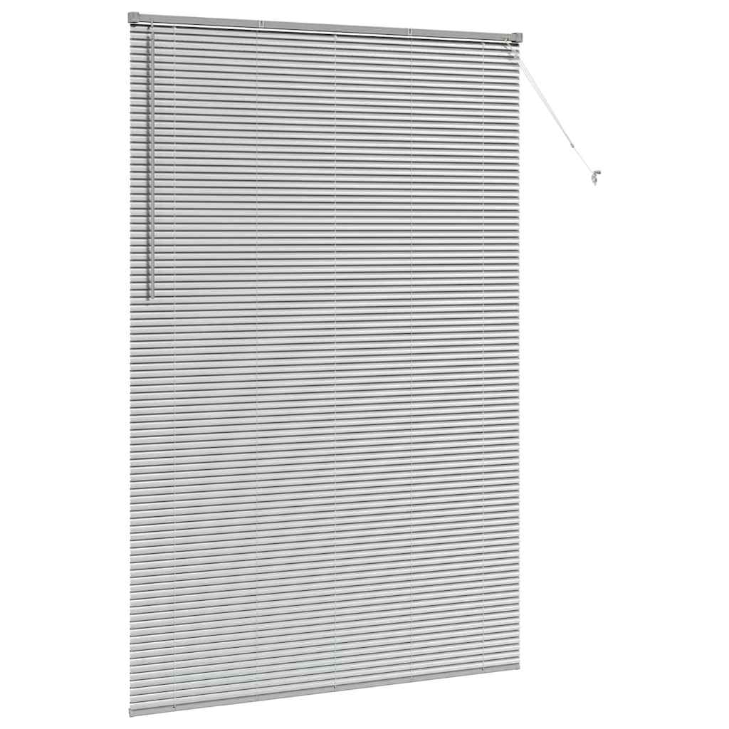 vidaXL Balkenjalousien Silber 220 x 145 cm Aluminium