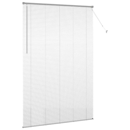 vidaXL Balkenjalousien Silber 220x150cm Aluminium
