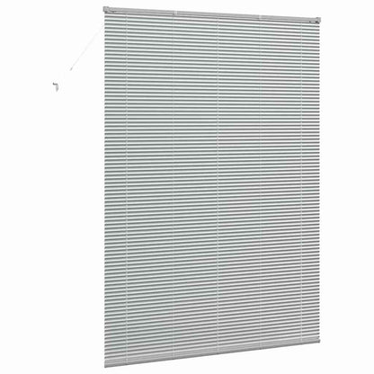 vidaXL Balkenjalousien Silber 220 x 155 cm Aluminium