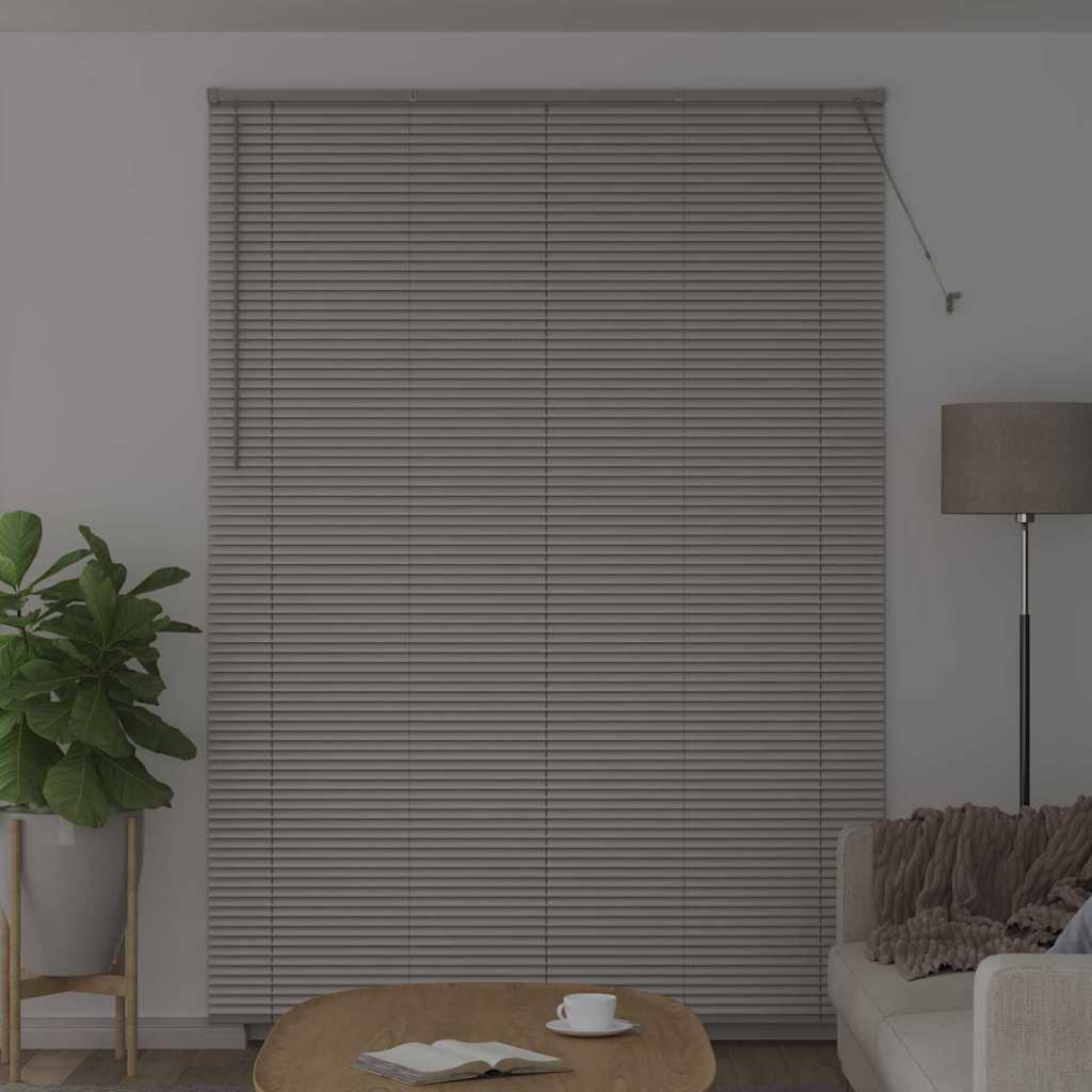 vidaXL Balkenjalousien Silber 220 x 160 cm Aluminium