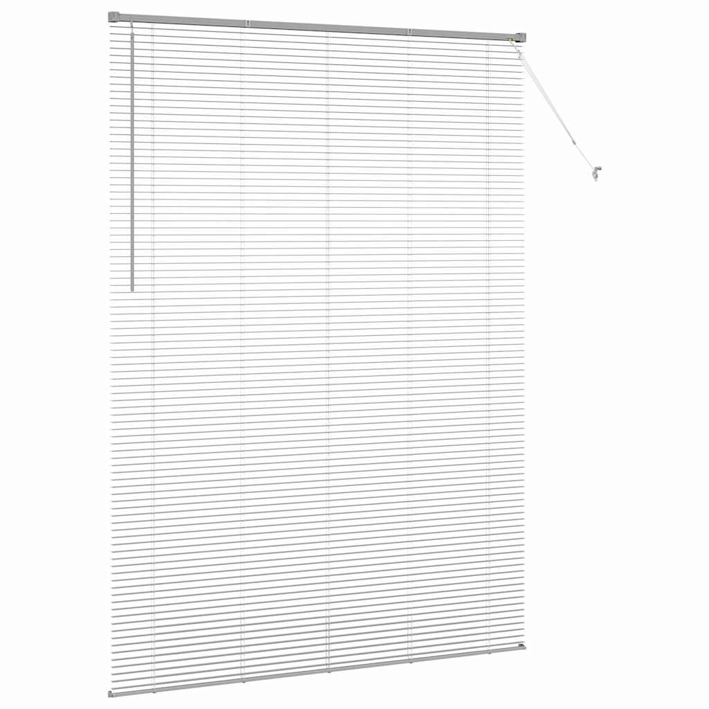 vidaXL Balkenjalousien Silber 220 x 160 cm Aluminium