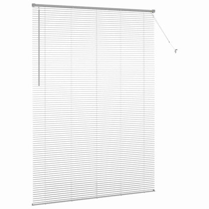 vidaXL Balkenjalousien Silber 220 x 160 cm Aluminium
