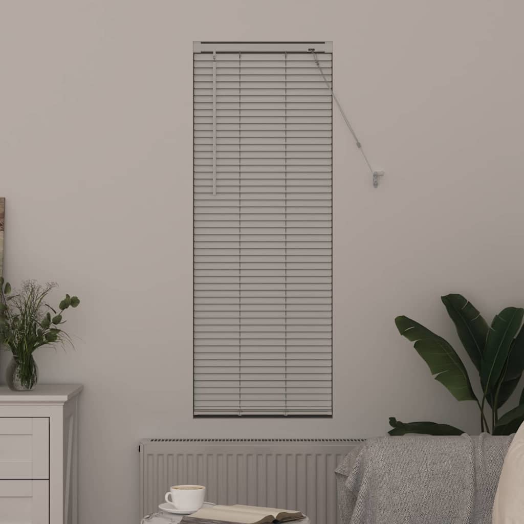 vidaXL Balkenjalousien Weiß 130 x 40 cm Aluminium
