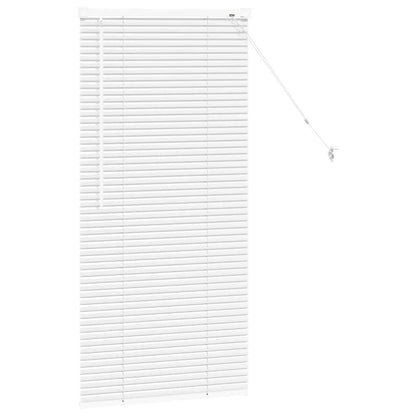 vidaXL Balkenjalousien Weiß 130 x 55 cm Aluminium