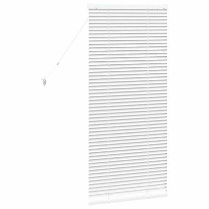 vidaXL Balkenjalousien Weiß 130 x 55 cm Aluminium