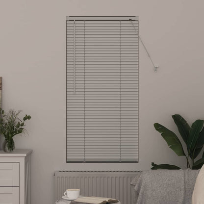 vidaXL Balkenjalousien Weiß 130 x 60 cm Aluminium