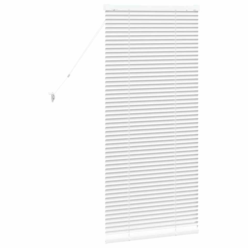 vidaXL Balkenjalousien Weiß 130 x 60 cm Aluminium
