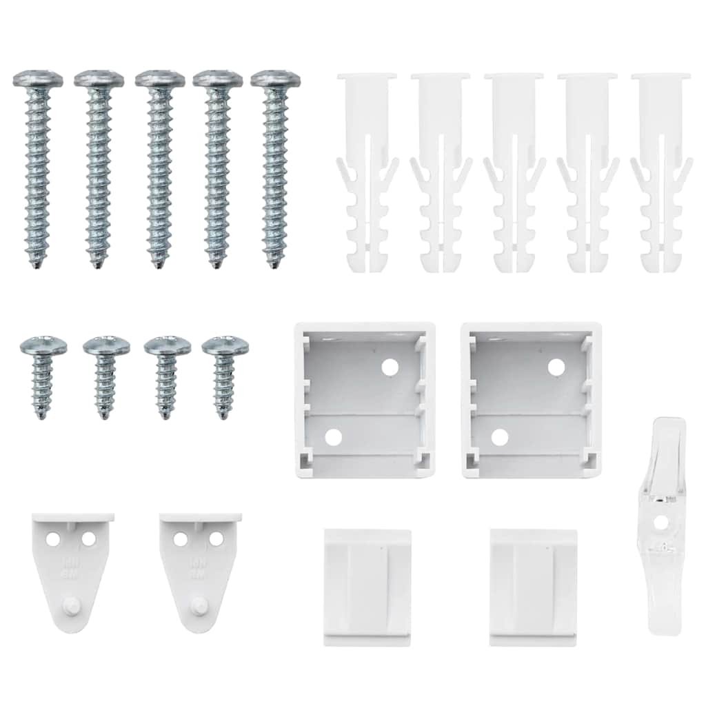 Balkenjalousien Weiß 130 x 65 cm Aluminium