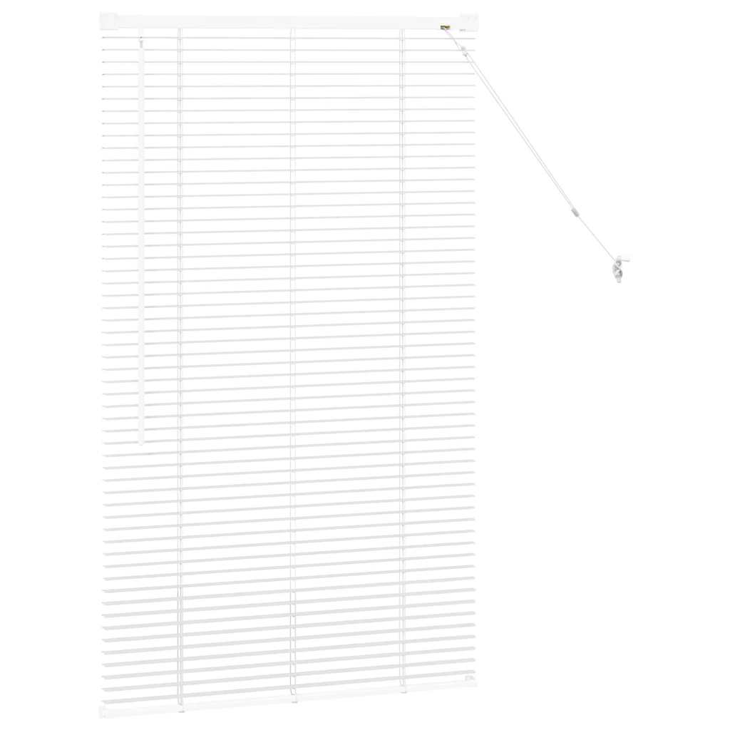 Balkenjalousien Weiß 130 x 70 cm Aluminium