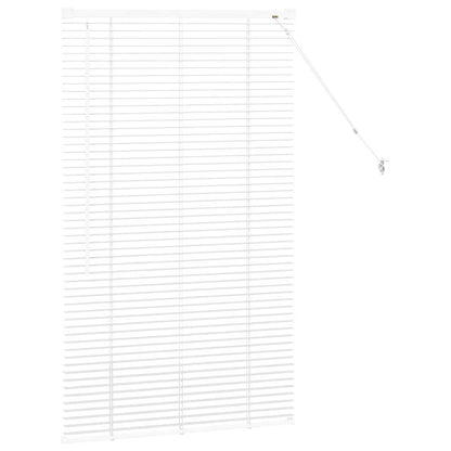 Balkenjalousien Weiß 130 x 70 cm Aluminium