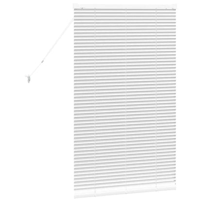 vidaXL Balkenjalousien Weiß 130 x 75 cm Aluminium